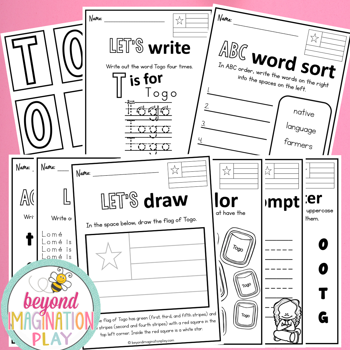 Togo Country Study Activity Pack