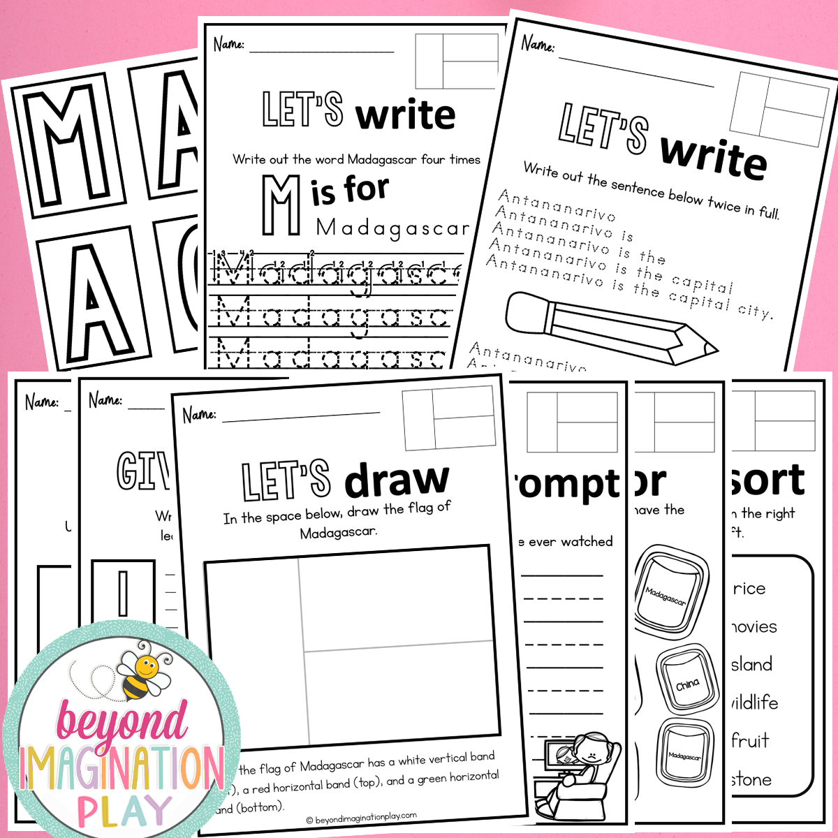 Madagascar Country Study Activity Pack