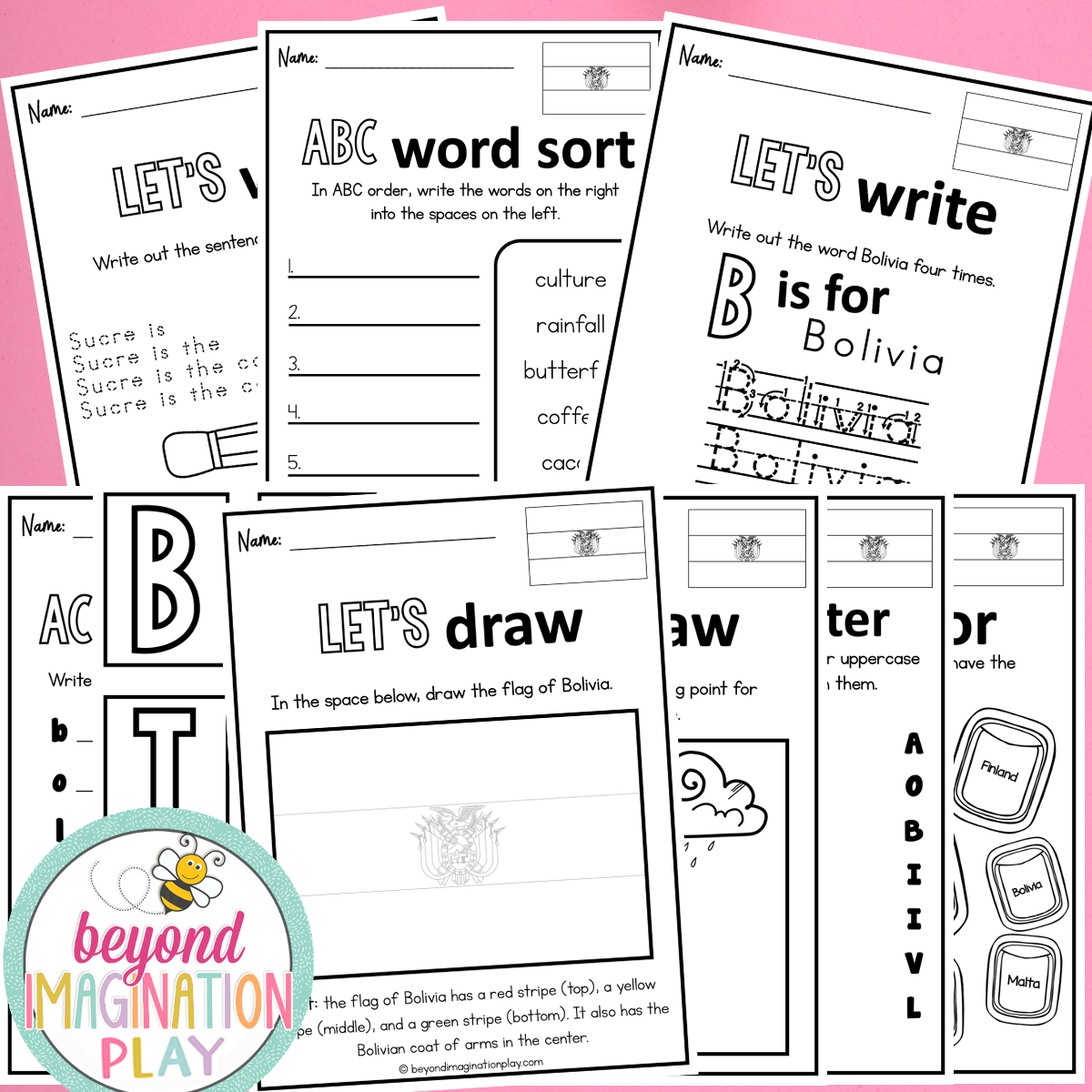 Bolivia Country Study Activity Pack