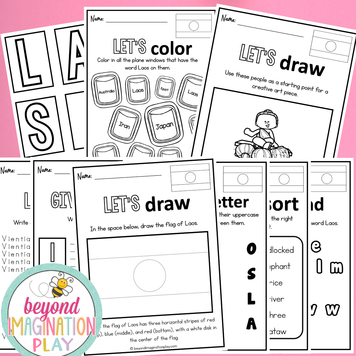 Laos Country Study Activity Pack
