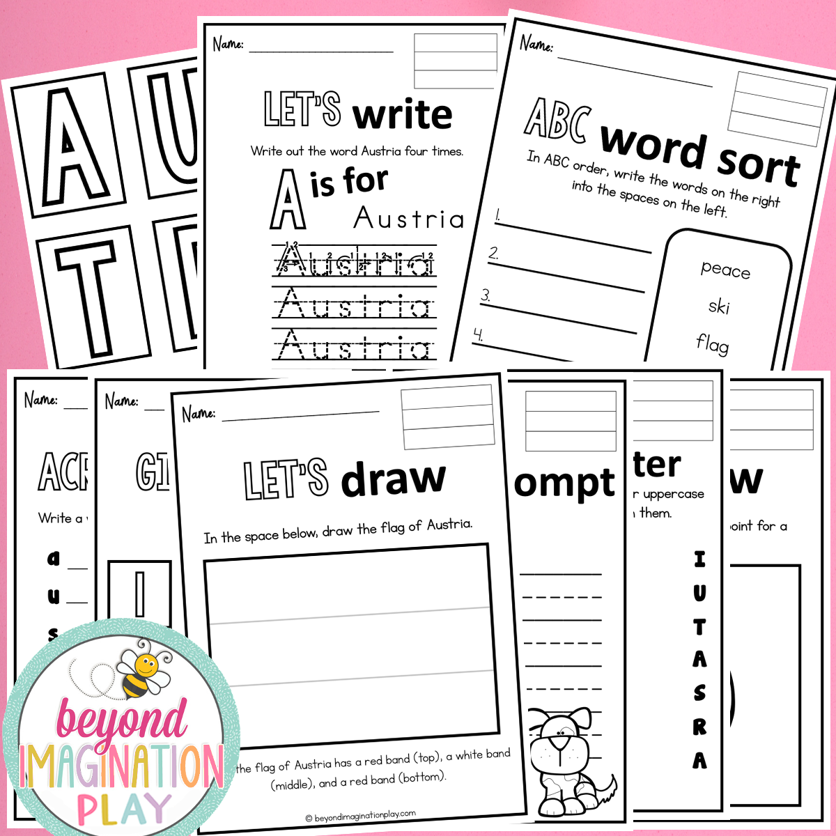 Austria Country Study Activity Pack