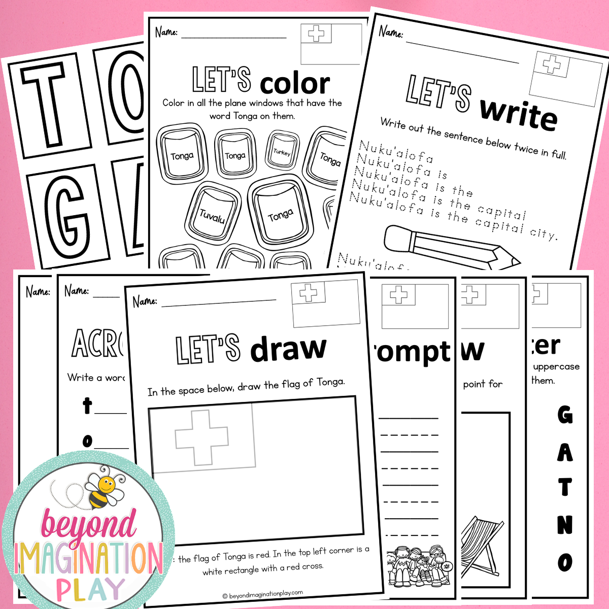 Tonga Country Study Activity Pack