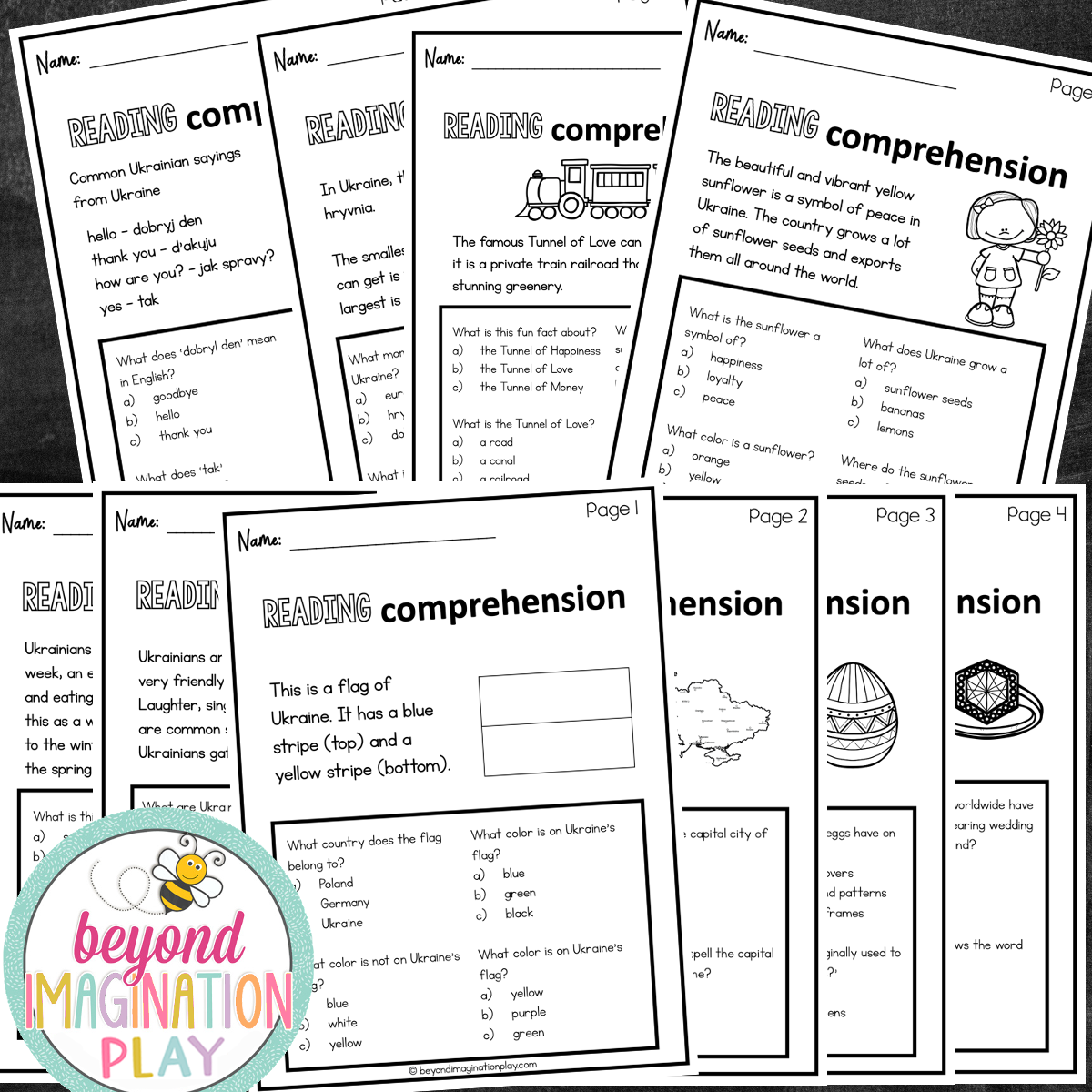 Ukraine Country Study Activity Pack