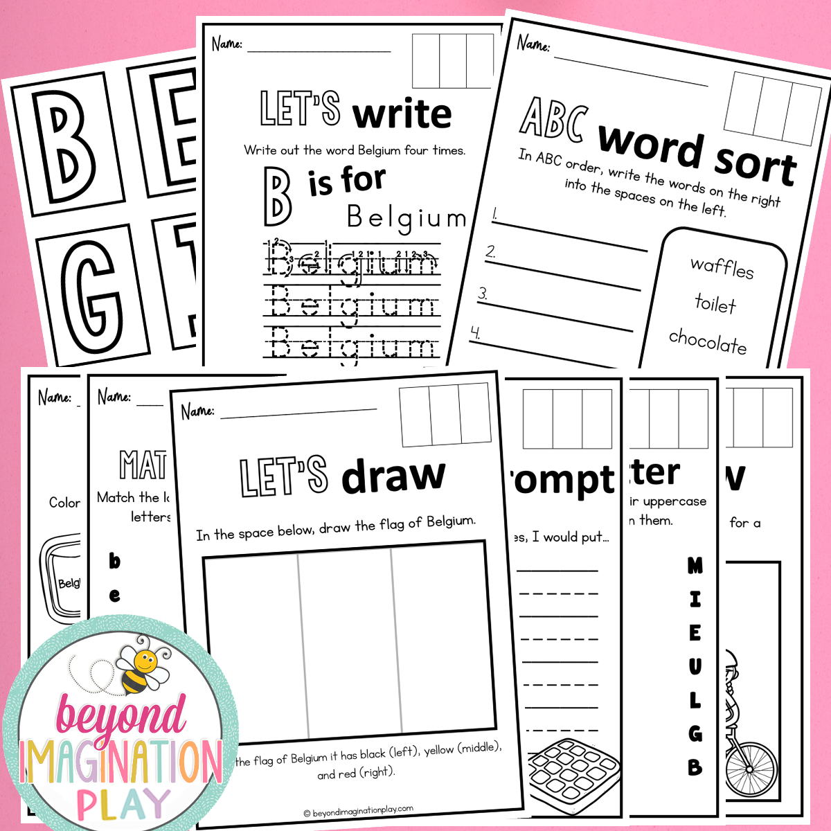 Belgium Country Study Activity Pack