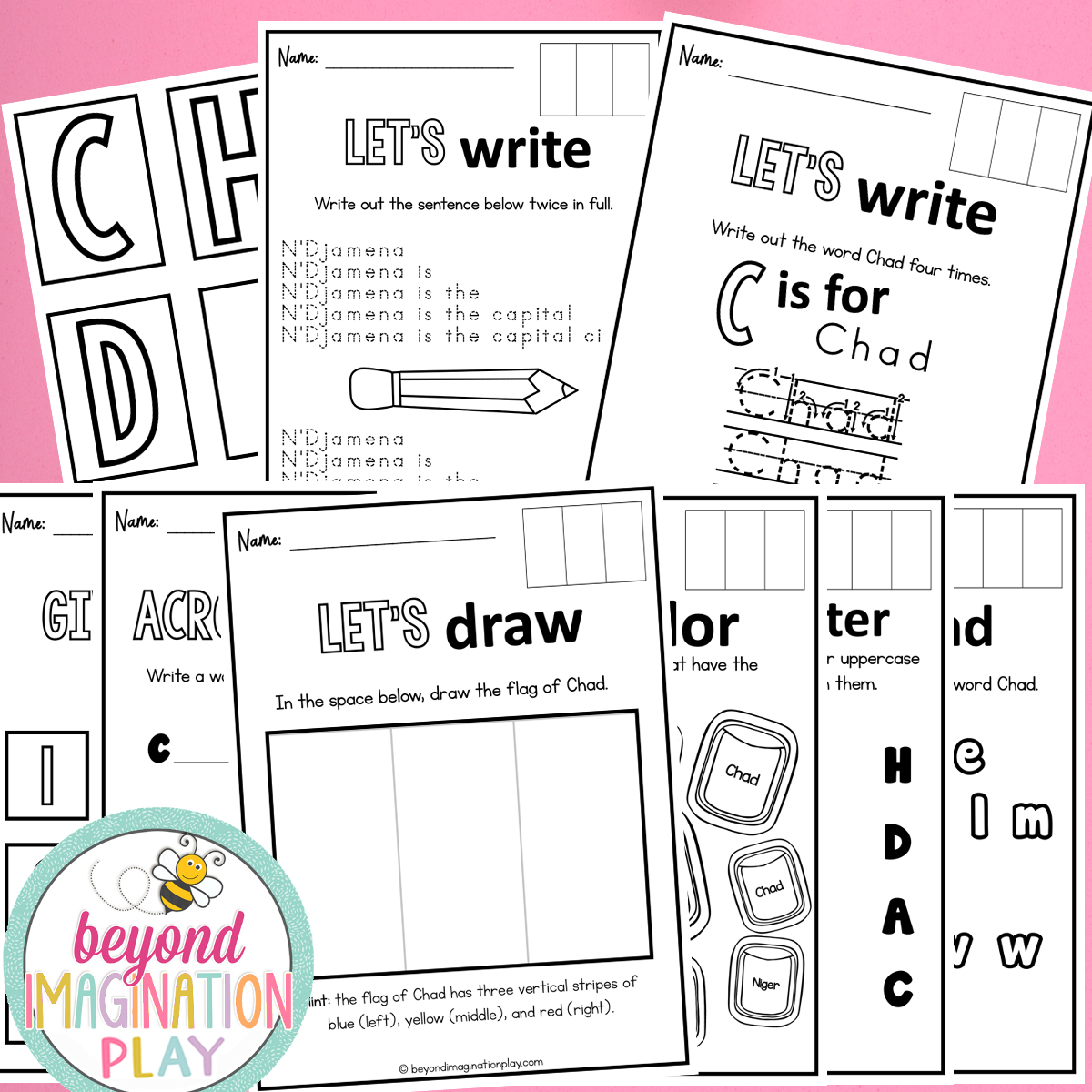 Chad Country Study Activity Pack