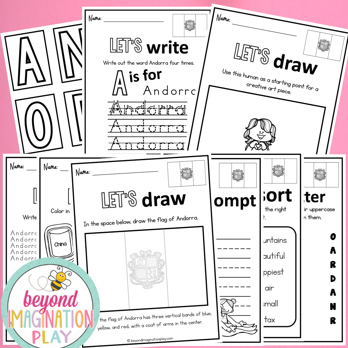 Andorra Country Study Activity Pack