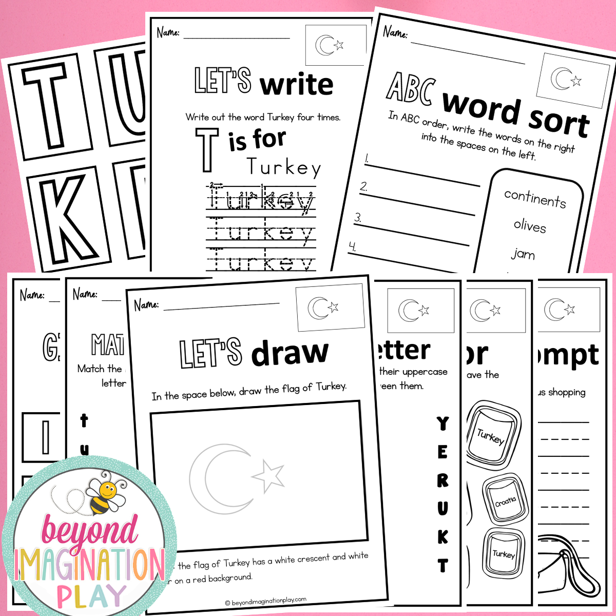 Turkey Country Study Activity Pack