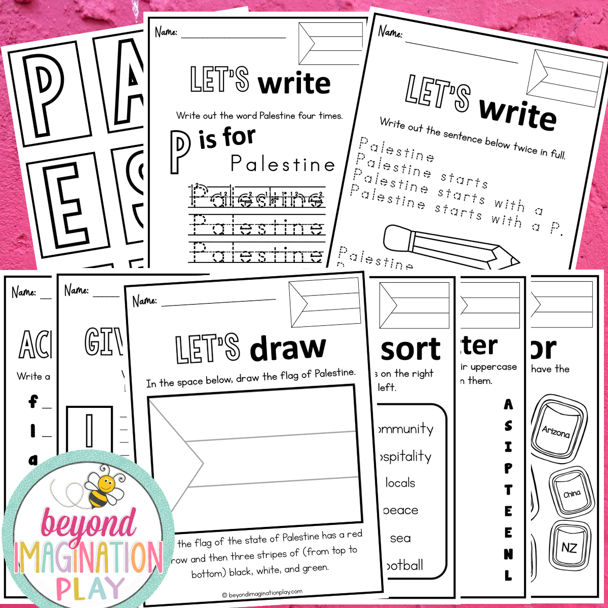 Palestine Country Study Activity Pack