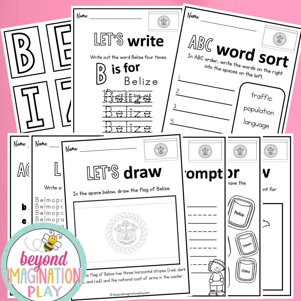 Belize Country Study Activity Pack