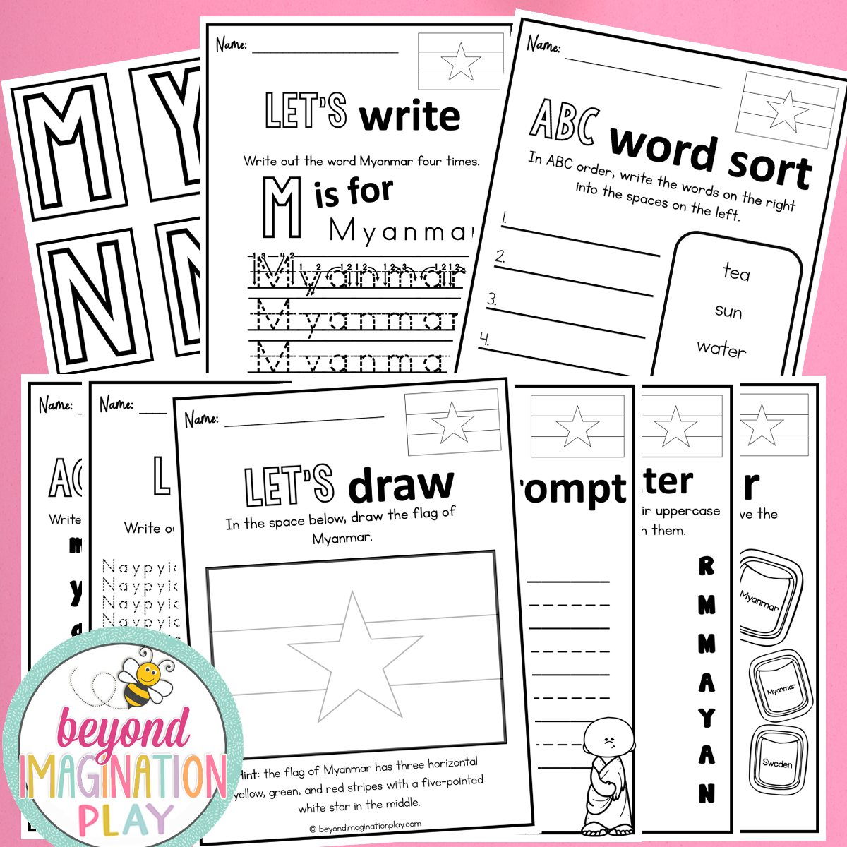 Myanmar Country Study Activity Pack