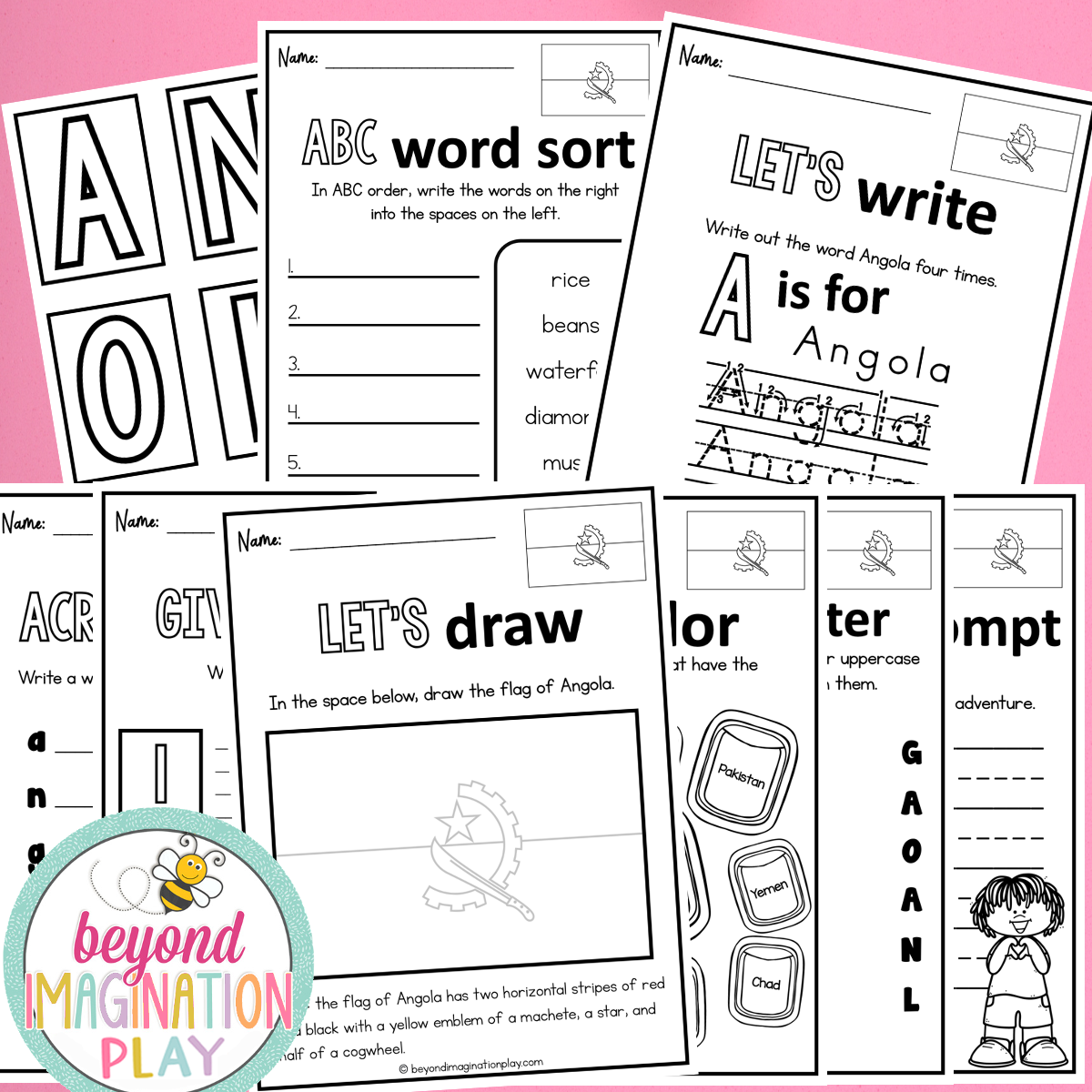 Angola Country Study Activity Pack
