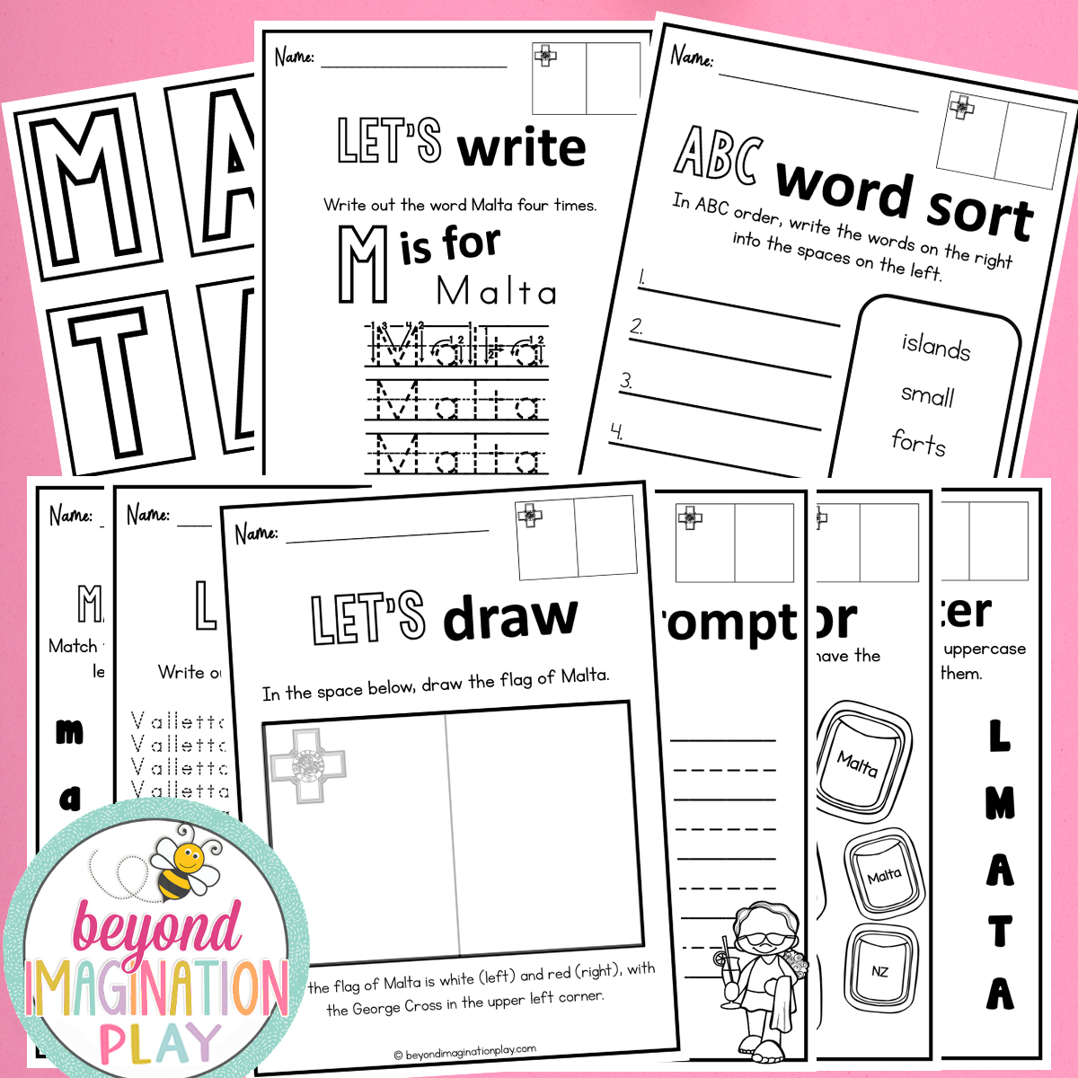 Malta Country Study Activity Pack