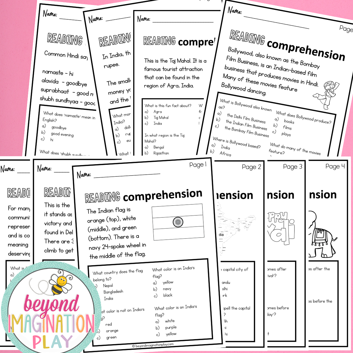 India Country Study Activity Pack