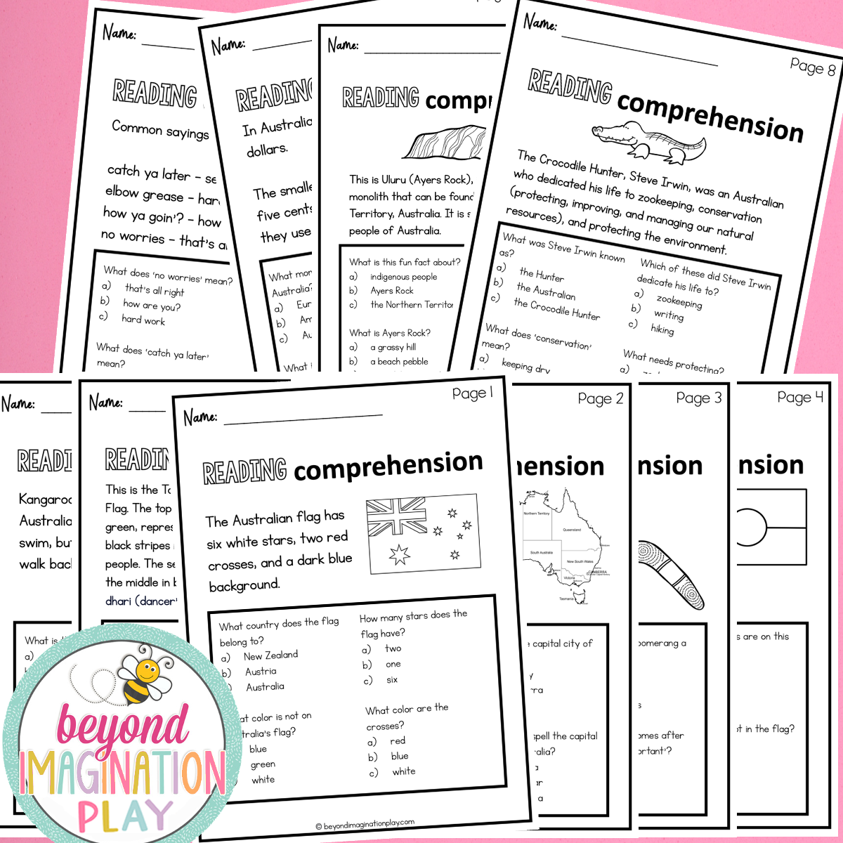 Australia Country Study Activity Pack
