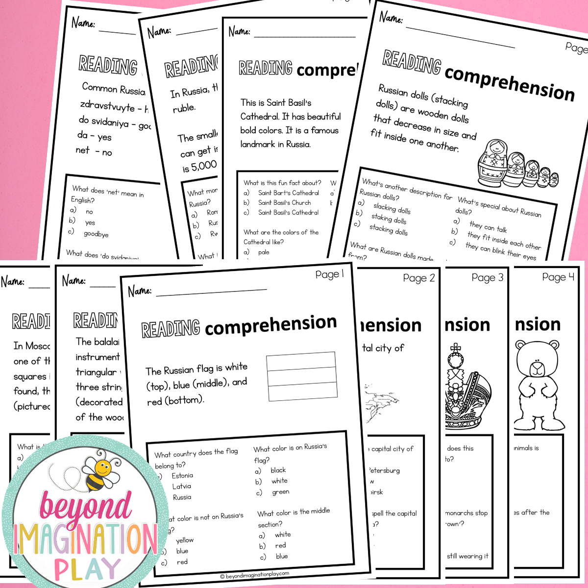 Russia Country Study Activity Pack