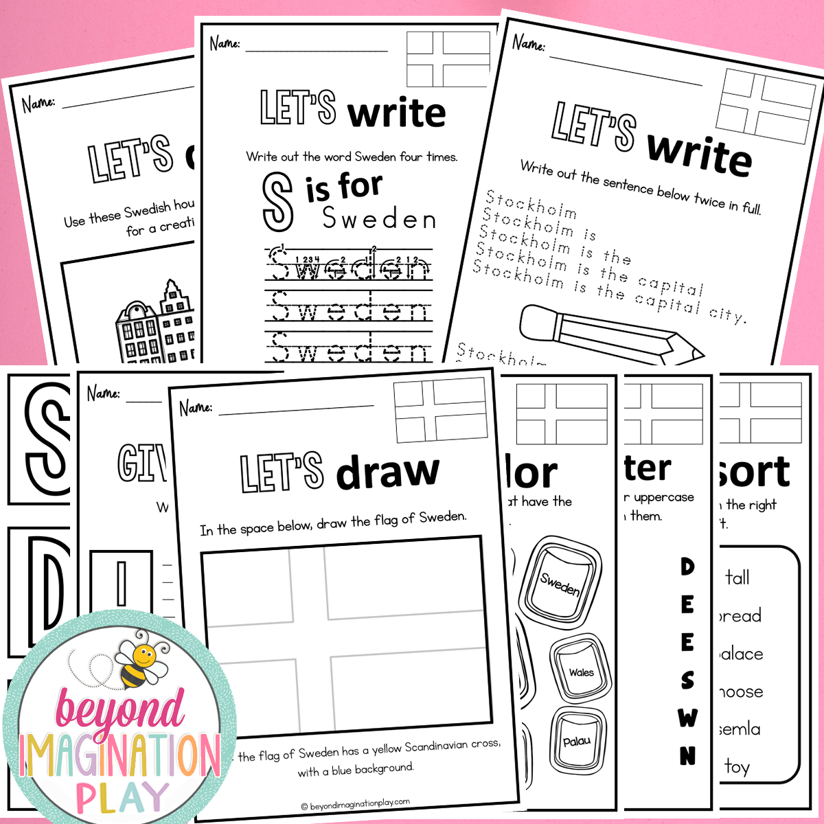 Sweden Country Study Activity Pack