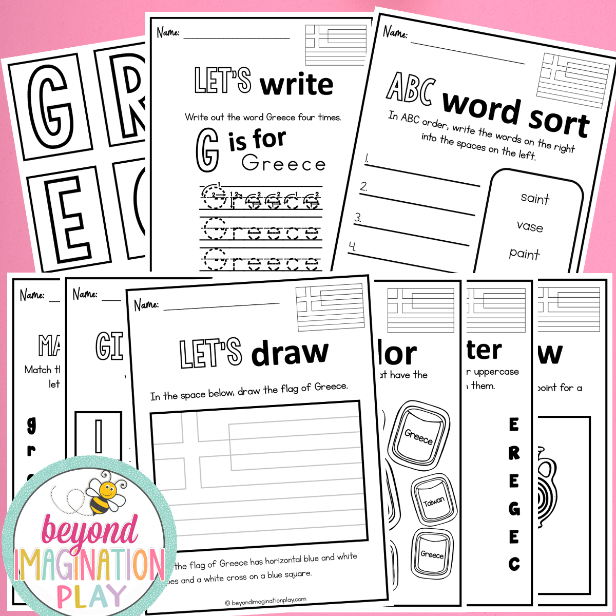 Greece Country Study Activity Pack