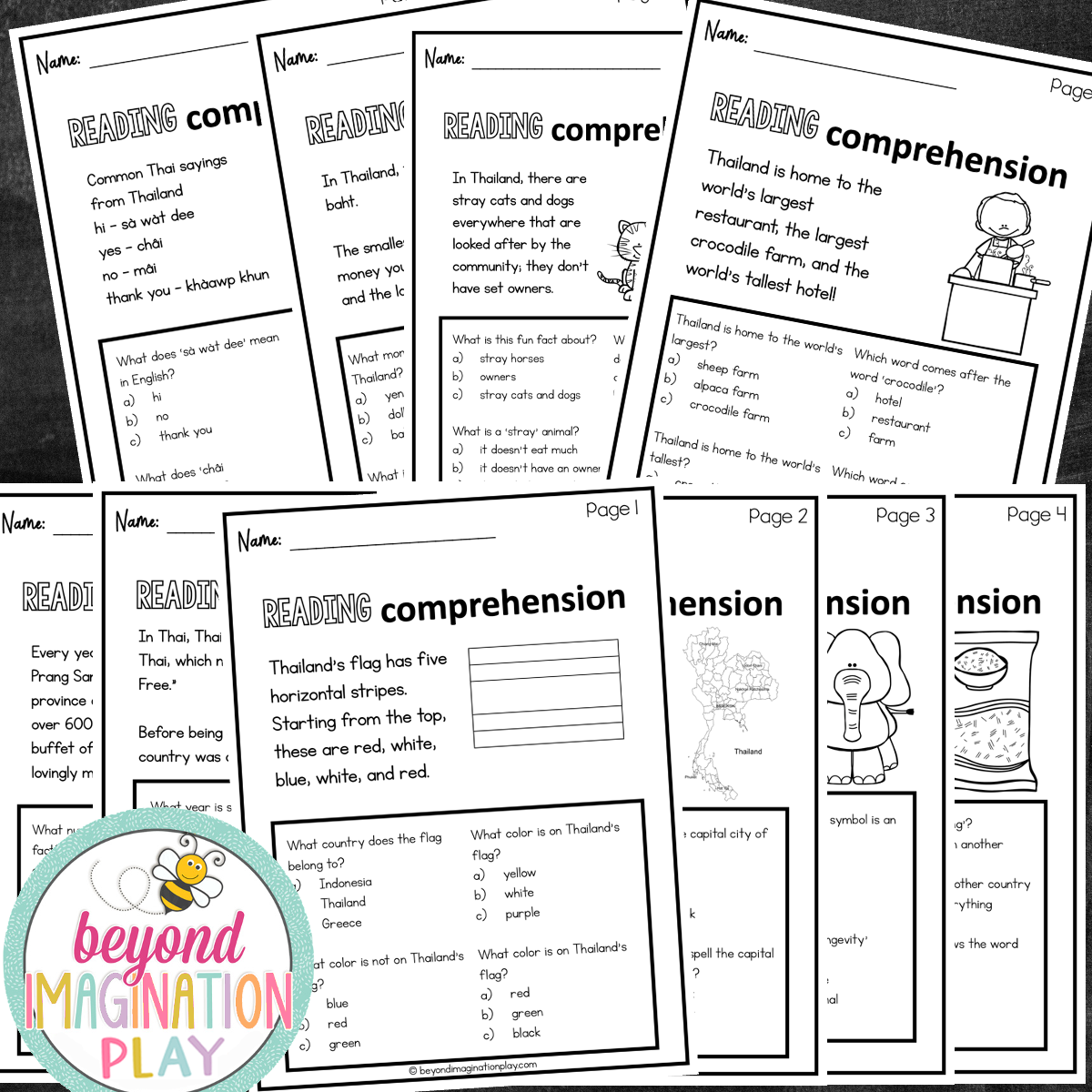 Thailand Country Study Activity Pack
