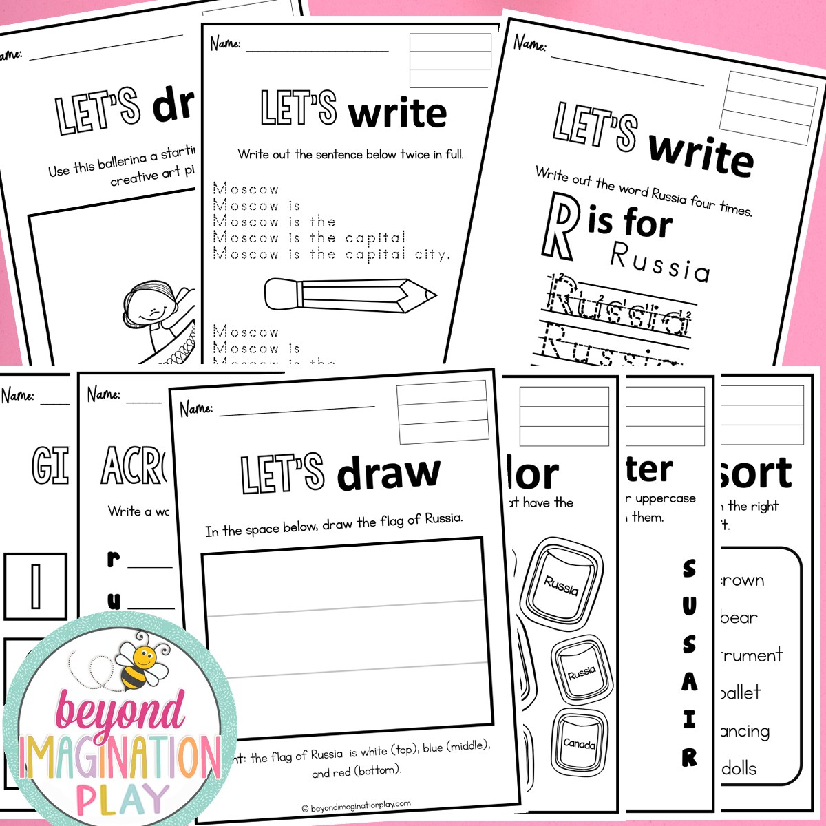 Russia Country Study Activity Pack